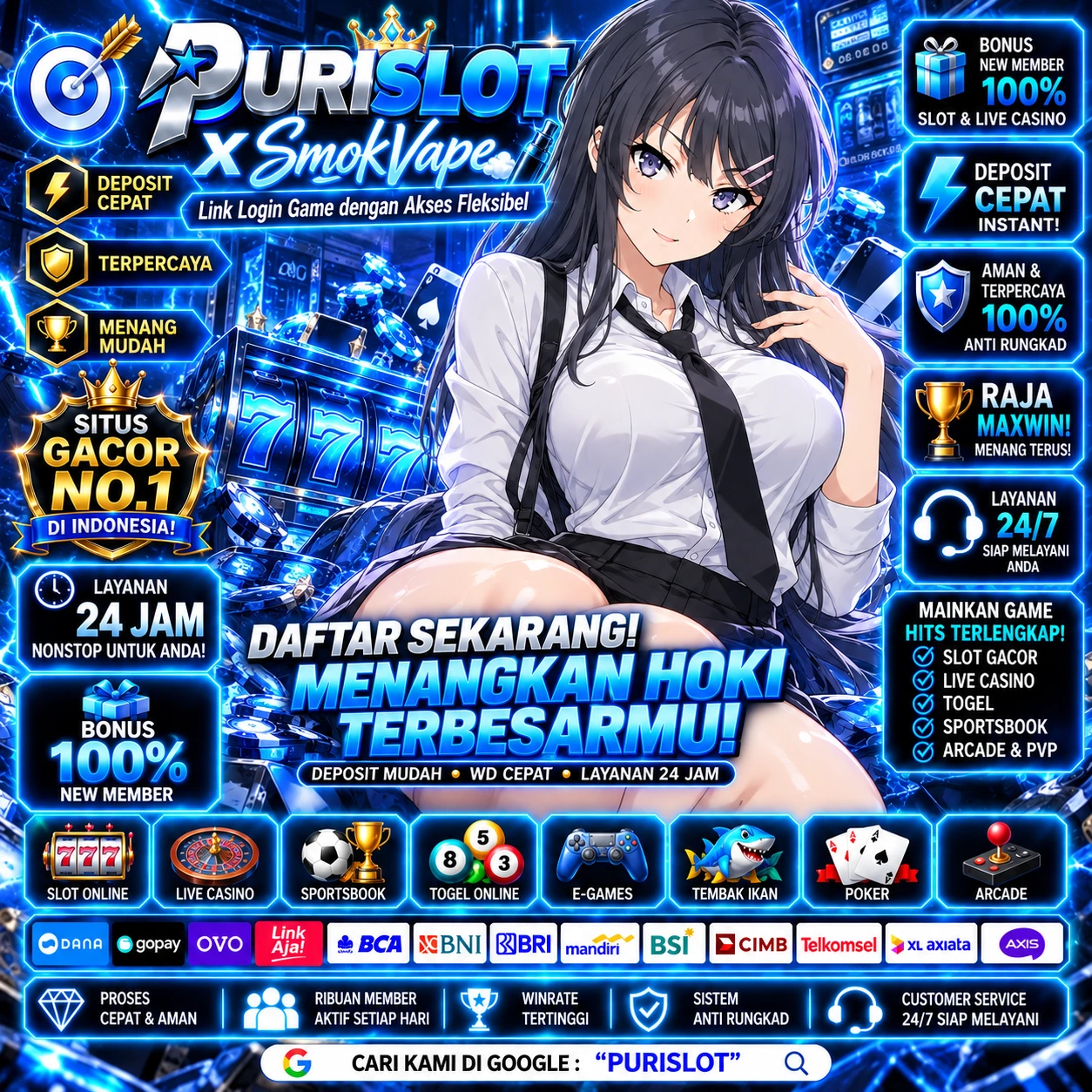 PURISLOT X SmokVape Link Login Game dengan Akses Fleksibel