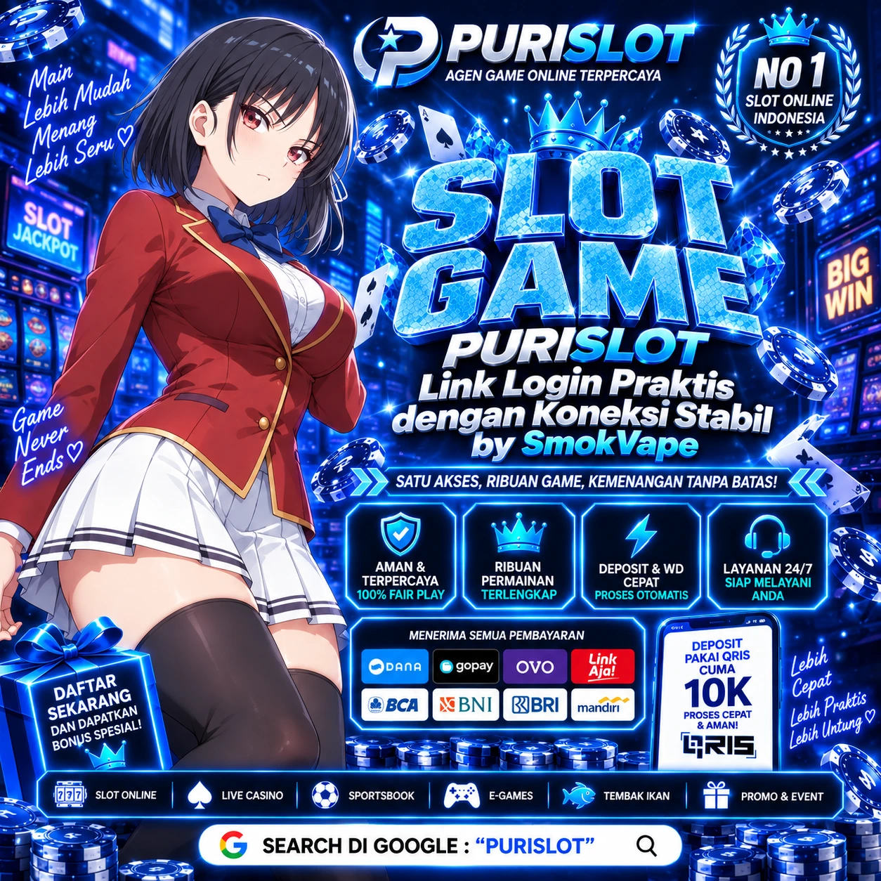 PURISLOT | Link Login Praktis dengan Koneksi Stabil by SmokVape