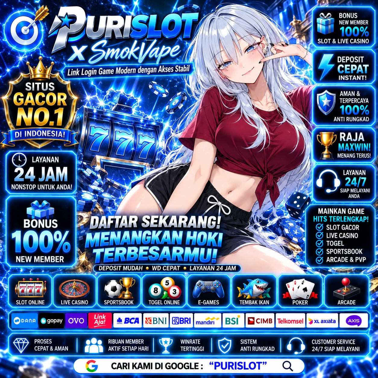 PURISLOT X SmokVape Link Login Game Modern dengan Akses Stabil